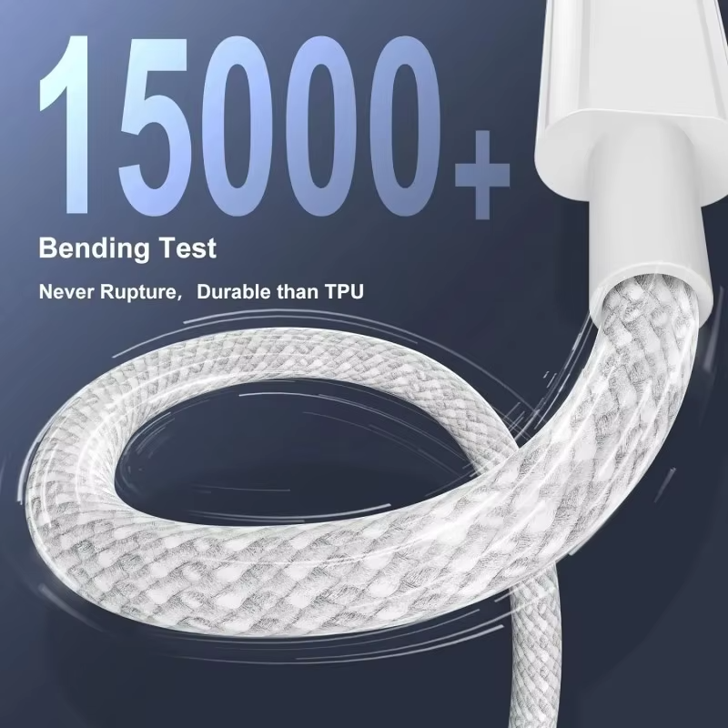 Premium USB-C to USB-C Charging Cable 100W Fast Charging Power Delivery High Speed Durable TPE TPU Construction Stable Power Transfer