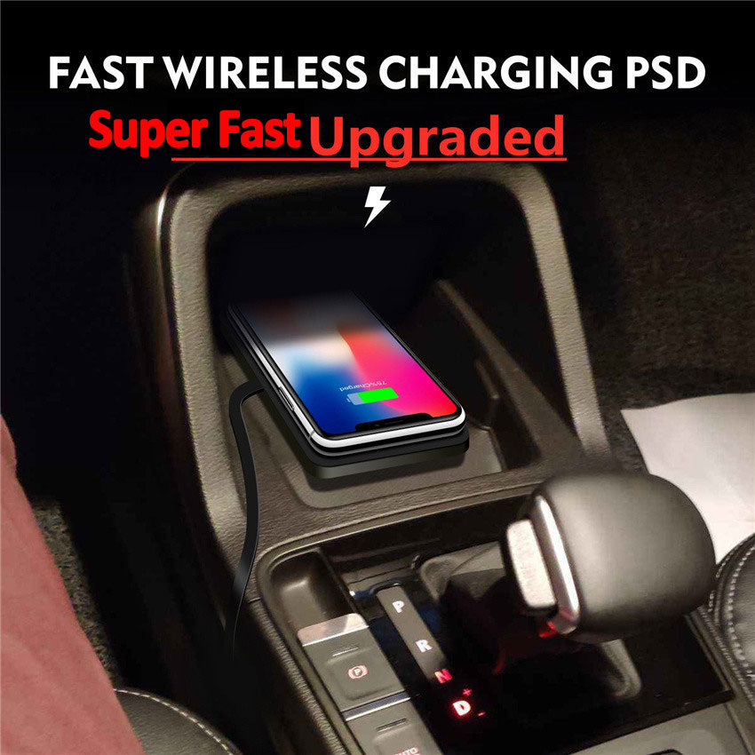 Premium Wireless Car Charger 30W Fast Charging Anti-Slip Silicone Pad Dashboard Charging Dock Smartphone Compatible