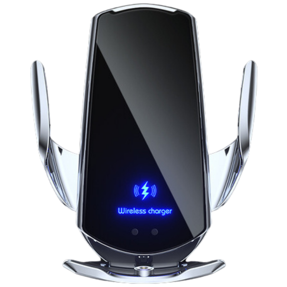 Premium Wireless Car Charger 30W Fast Charging Magnetic Phone Mount Infrared Sensor Auto Clamp USB-C LED Display