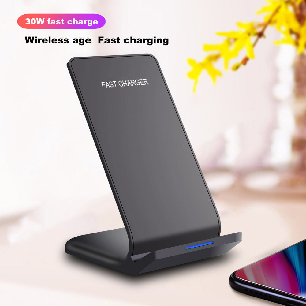 Premium Wireless Charger Foldable 30W Fast Charging Stand Pad Portable Charging Dock Smartphone Earbuds Compatible