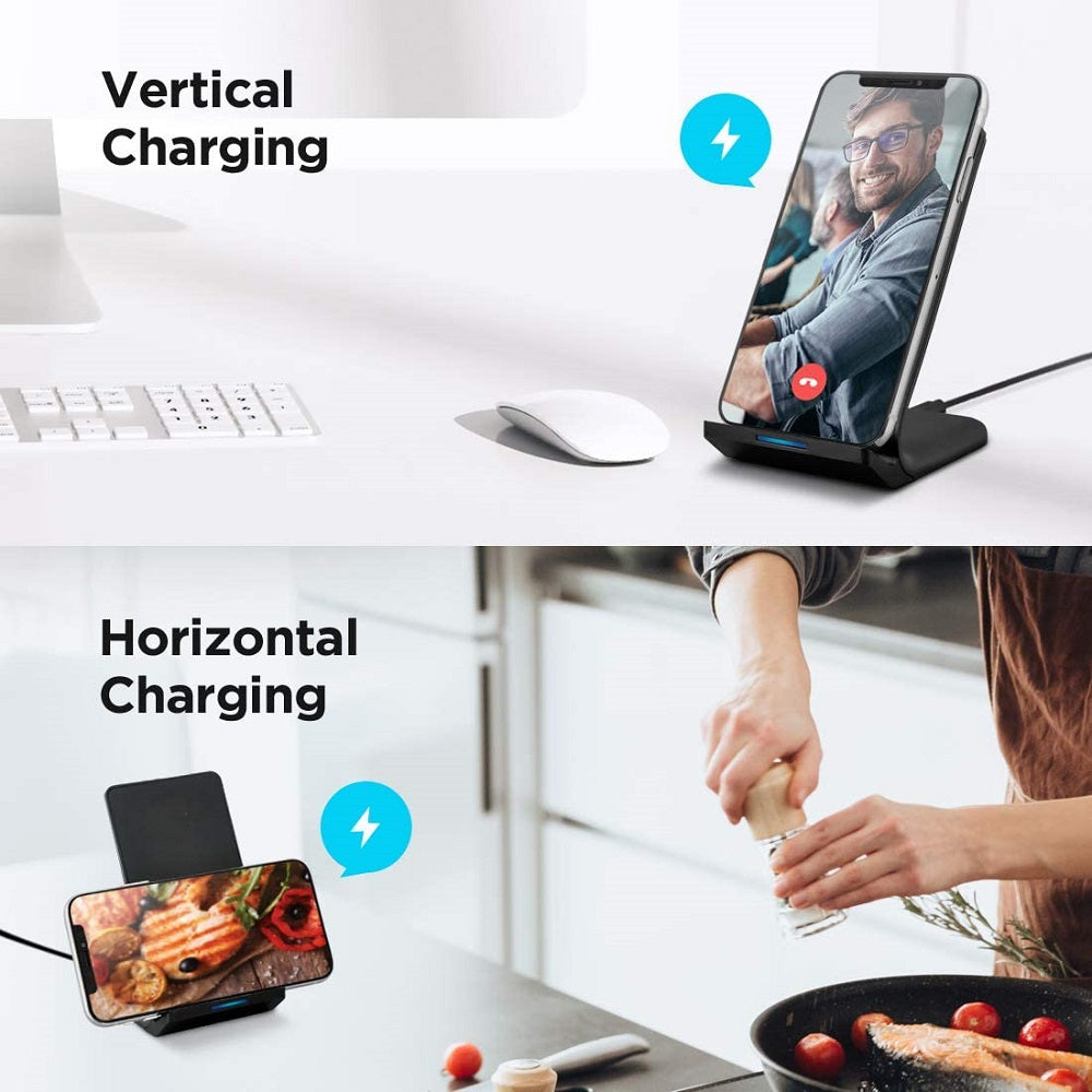 Premium Wireless Charger Foldable 30W Fast Charging Stand Pad Portable Charging Dock Smartphone Earbuds Compatible