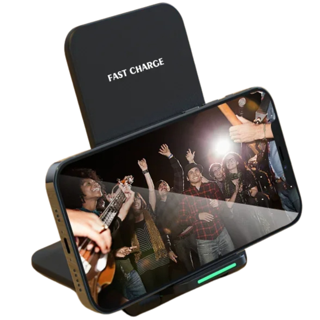 Premium Wireless Charger Foldable 30W Fast Charging Stand Pad Portable Charging Dock Smartphone Earbuds Compatible
