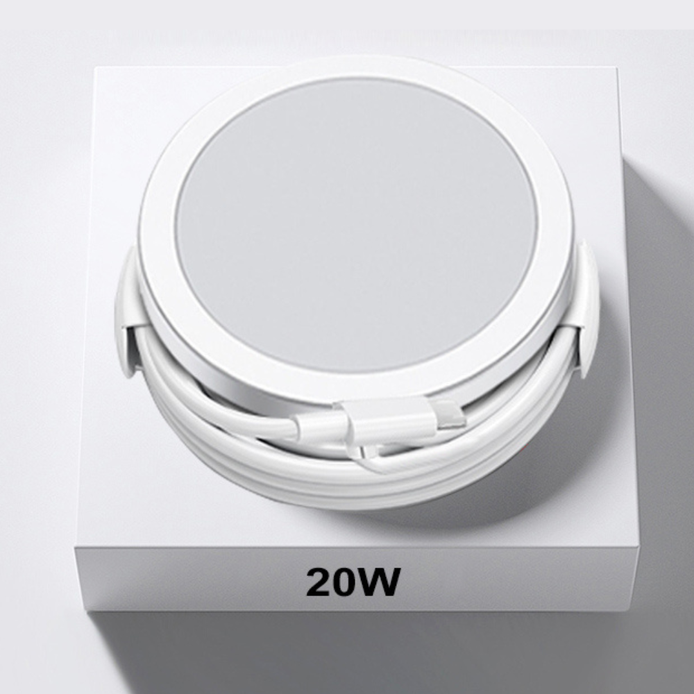 Premium Wireless Charger MagSafe Compatible 20W Fast Charging Magnetic Pad Slim Charging Dock Smartphone Earbuds Compatible