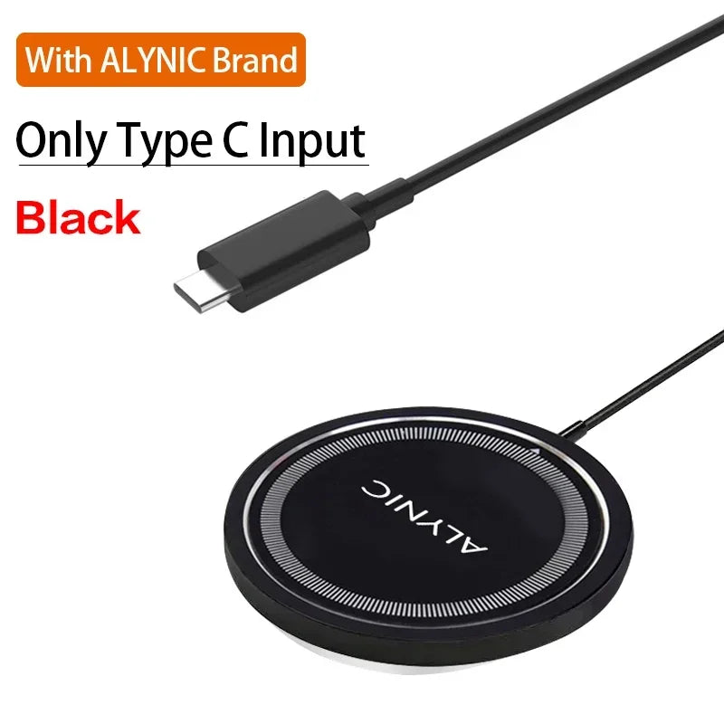Premium Wireless Charger MagSafe Compatible 30W Fast Charging Magnetic Stand USB-C PD Smartphone Charging Dock