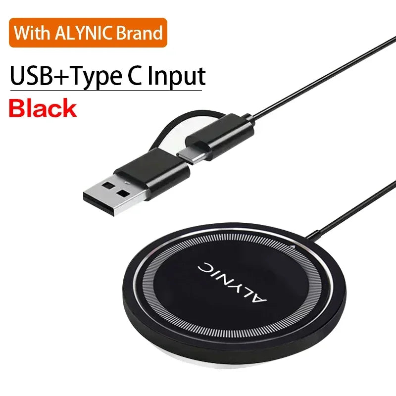 Premium Wireless Charger MagSafe Compatible 30W Fast Charging Magnetic Stand USB-C PD Smartphone Charging Dock