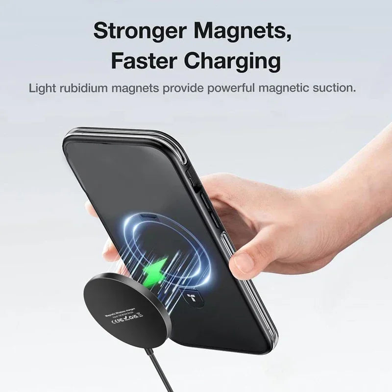 Premium Wireless Charger MagSafe Compatible 30W Fast Charging Magnetic Stand USB-C PD Smartphone Charging Dock