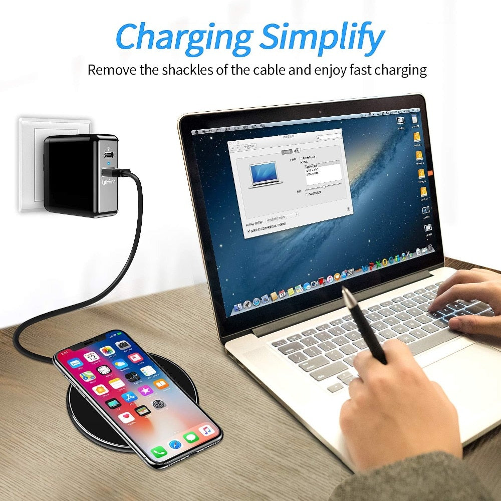 Premium Wireless Charger MagSafe Compatible 30W Fast Charging Pad USB-C Qi Charging Slim Design