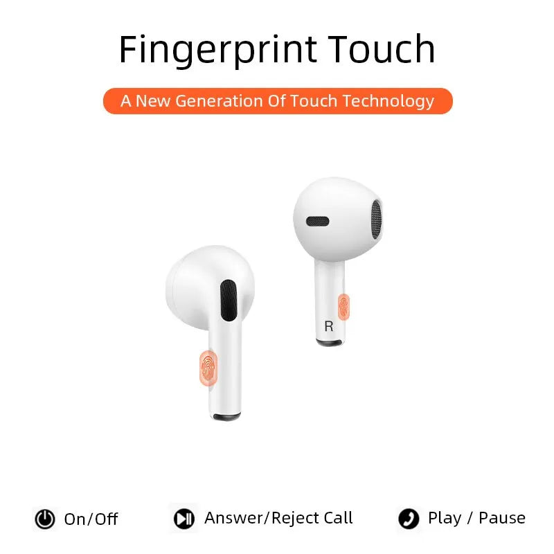 Premium Wireless Earbuds Bluetooth Compatible Touch Control Stereo Sound Sport Headset Mini In-Ear Design