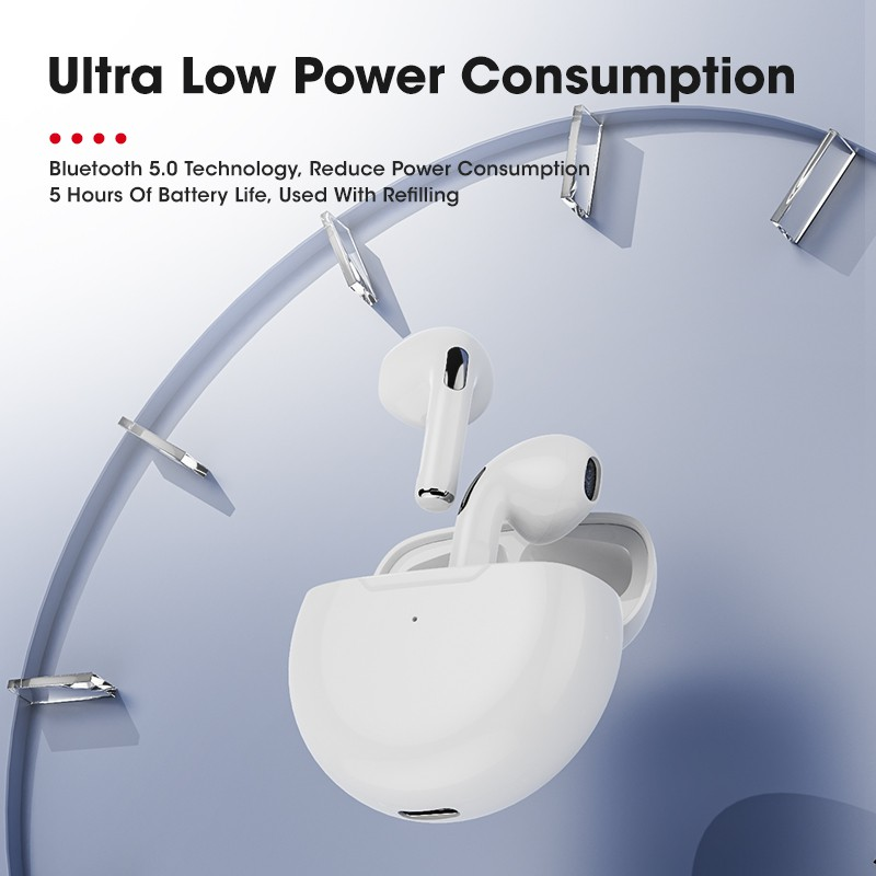 Premium Wireless Earbuds Bluetooth Compatible Touch Control Stereo Sound Sport Headset Mini In-Ear Design