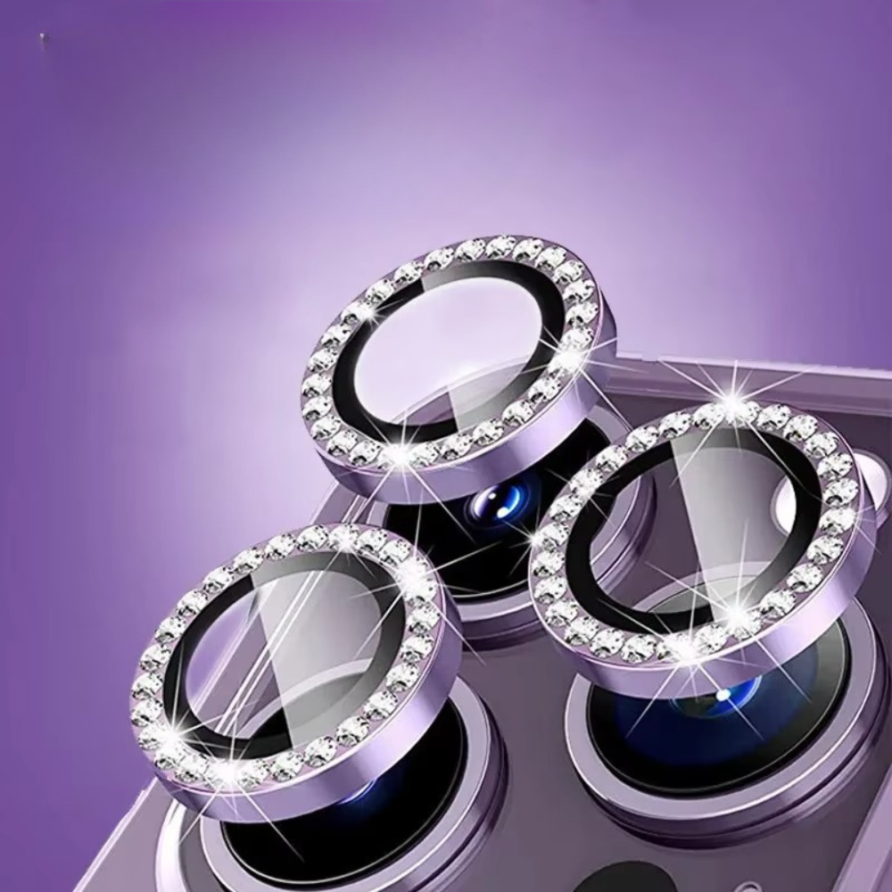Premium iPhone Camera Lens Protector Metal Ring Tempered Glass Protective Cover Scratch Resistant Shockproof Anti Dust Precision Fit