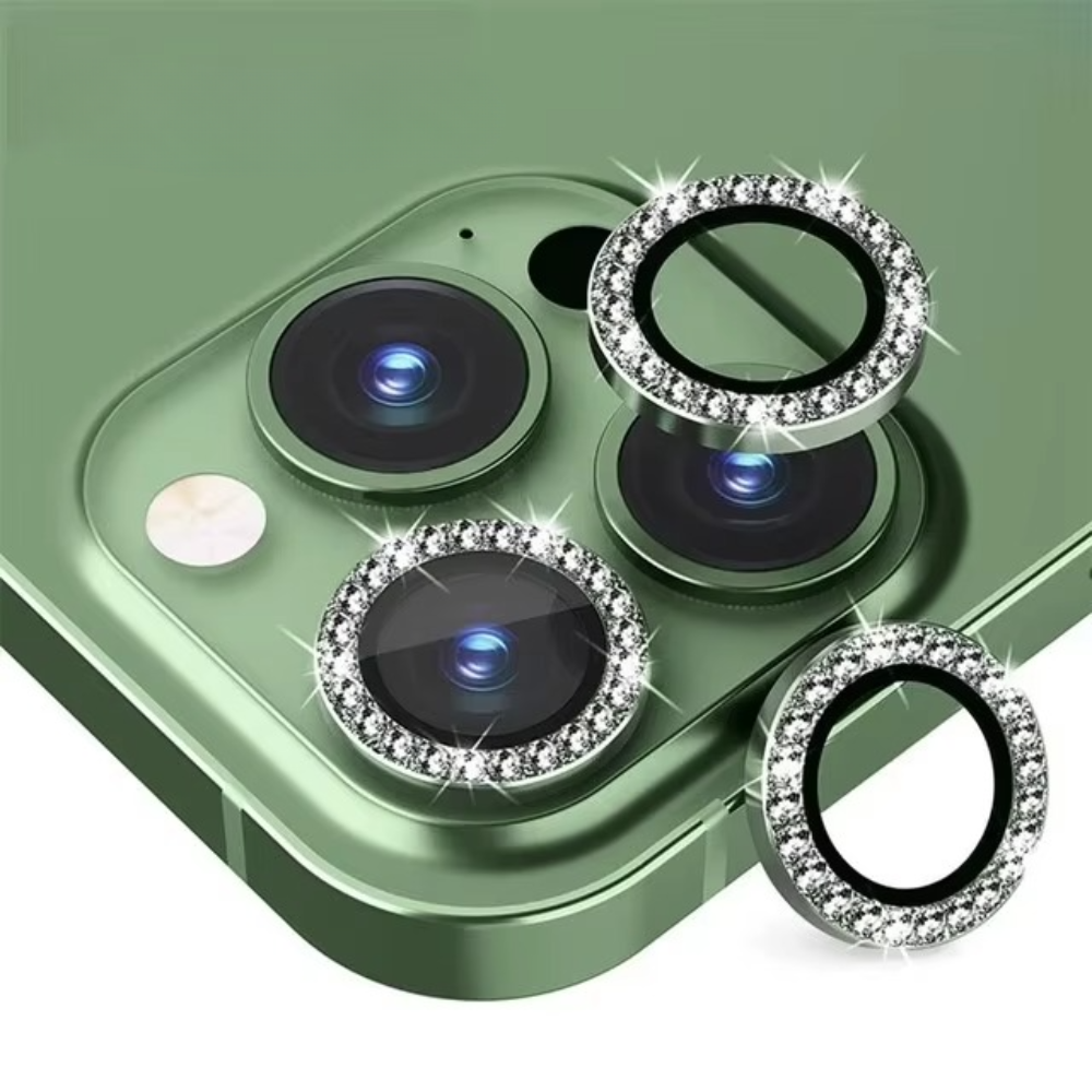 Premium iPhone Camera Lens Protector Metal Ring Tempered Glass Protective Cover Scratch Resistant Shockproof Anti Dust Precision Fit