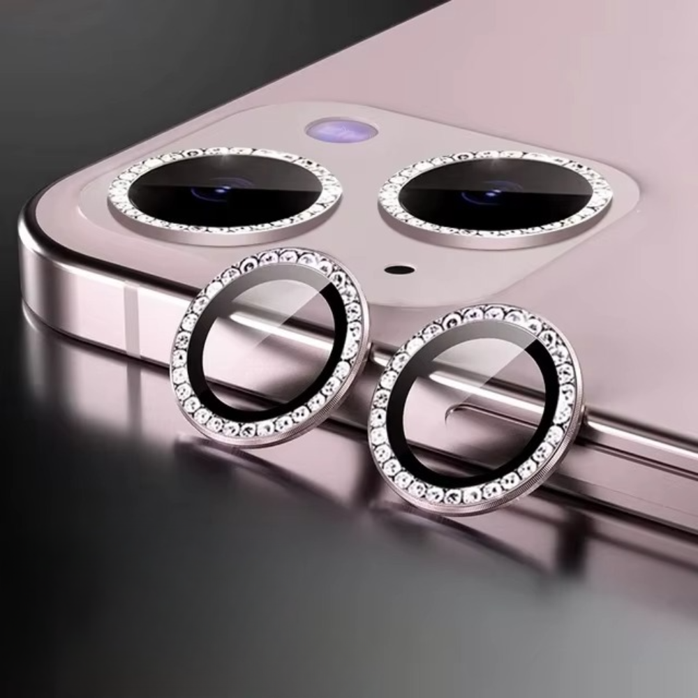 Premium iPhone Camera Lens Protector Metal Ring Tempered Glass Protective Cover Scratch Resistant Shockproof Anti Dust Precision Fit