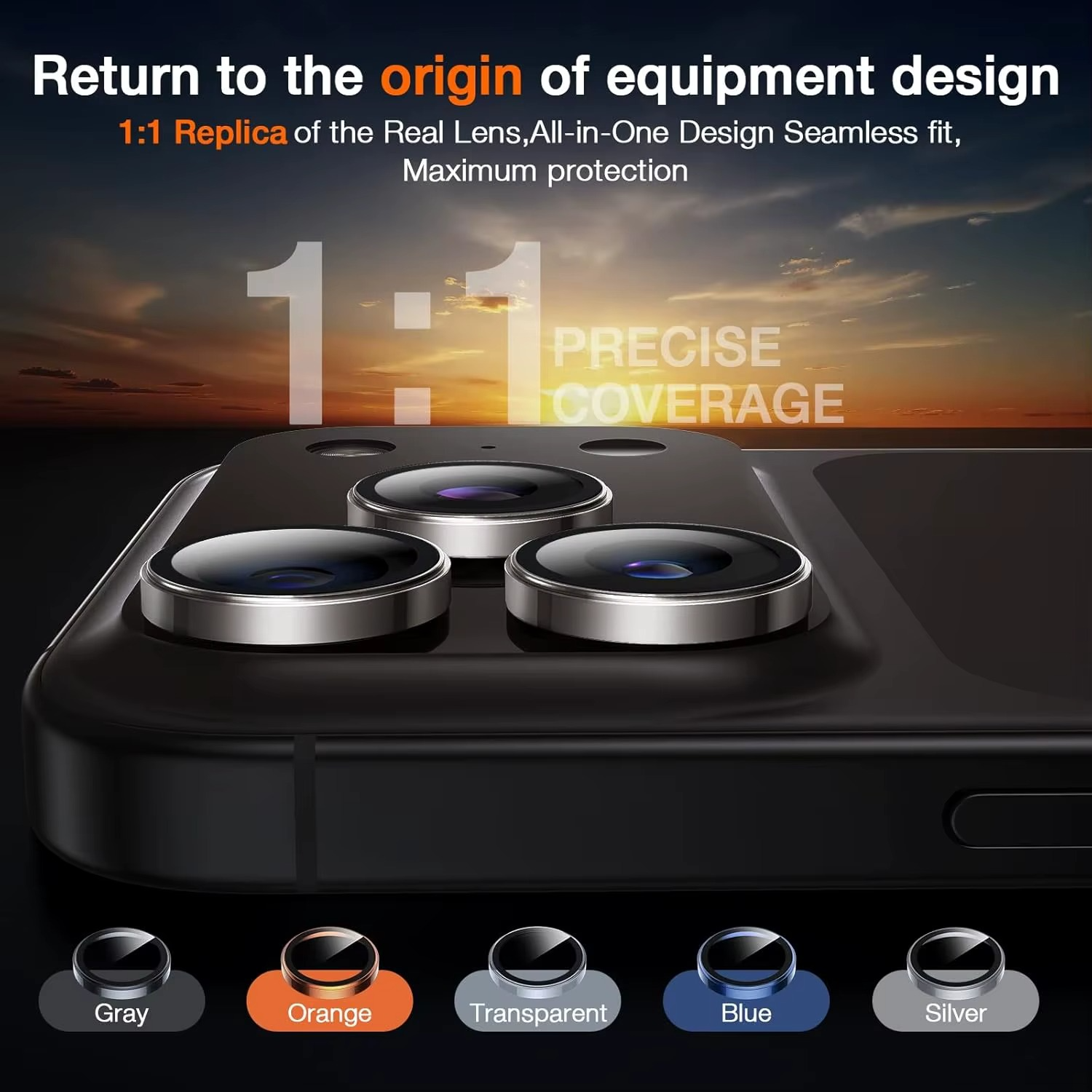 Premium iPhone Camera Lens Protector Metal Ring Tempered Glass Protective Cover Scratch Resistant Shockproof Anti Dust Precision Fit