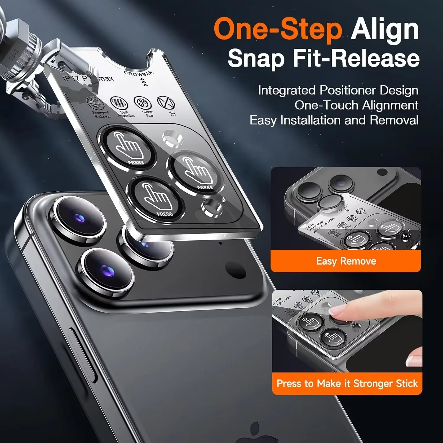 Premium iPhone Camera Lens Protector Metal Ring Tempered Glass Protective Cover Scratch Resistant Shockproof Anti Dust Precision Fit