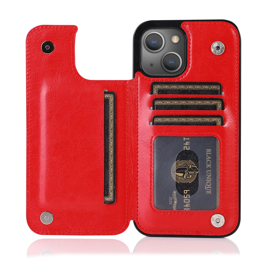 Premium iPhone Case Flip Wallet MagSafe Compatible Leather RFID Blocking Card Holder Magnetic Closure Shockproof Protective Cover Camera Lens Protection Stand Function