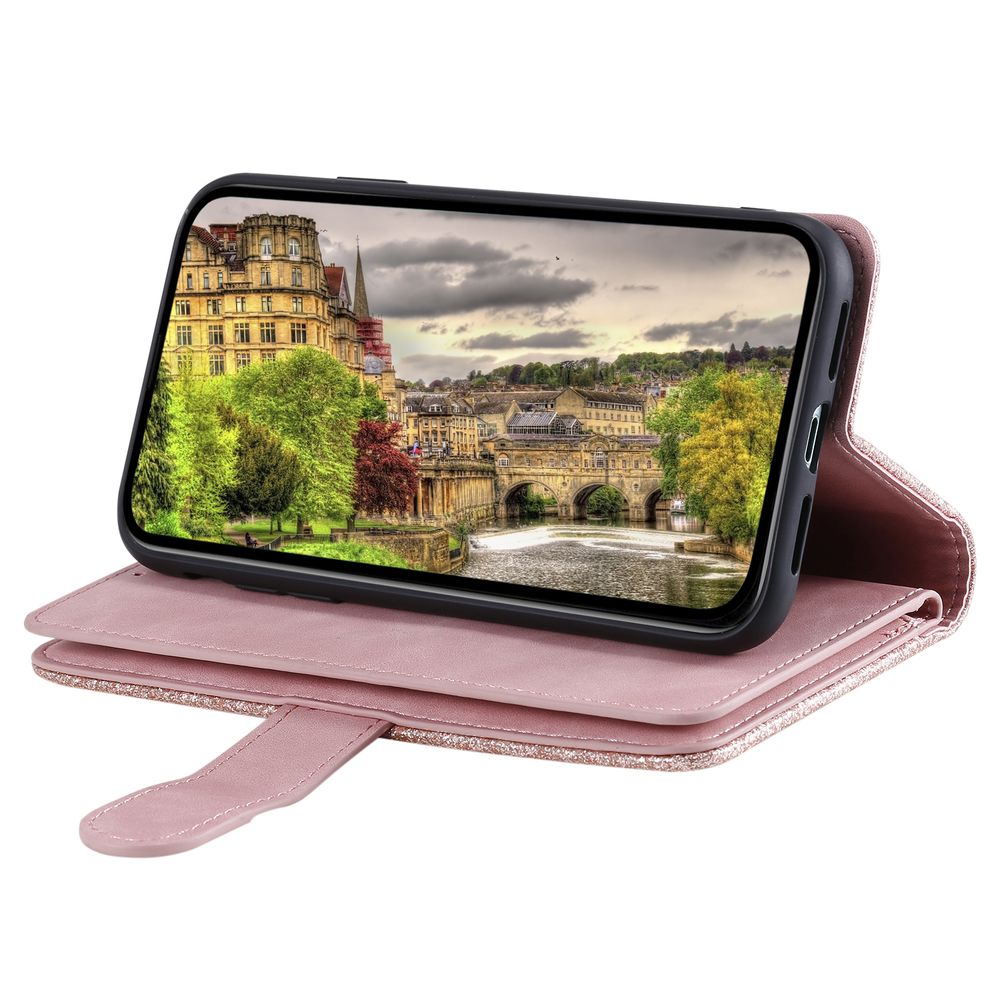 Premium iPhone Case Flip Wallet MagSafe Compatible Leather Zipper Card Holder Shockproof Protective Cover Strap Stand Function Camera Lens Protection