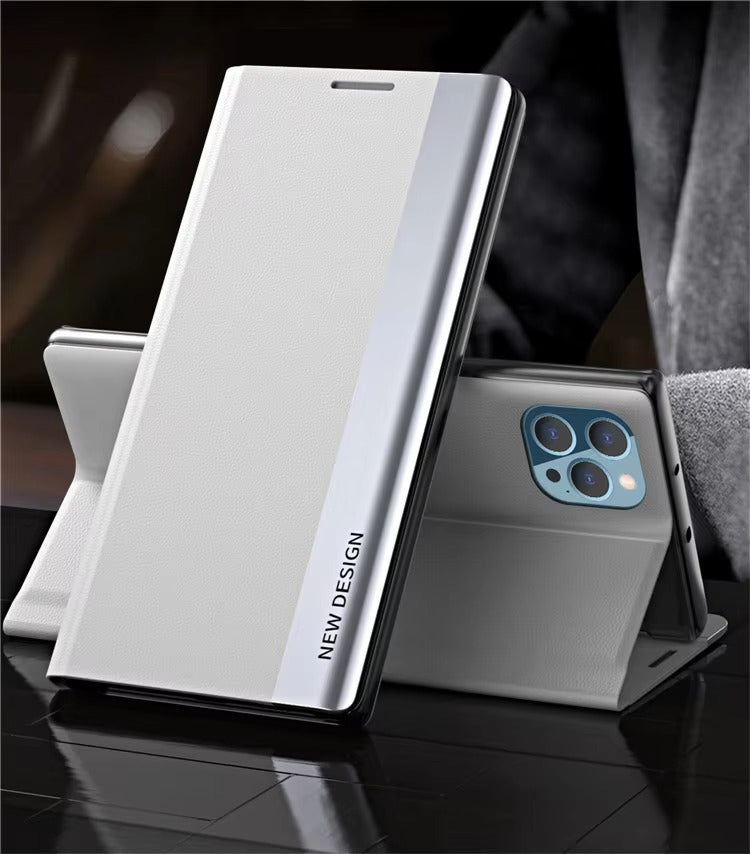 Premium iPhone Case Flip Wallet MagSafe Compatible Magnetic Shockproof Protective Cover Card Holder Stand Function Screen Protection Slim Design