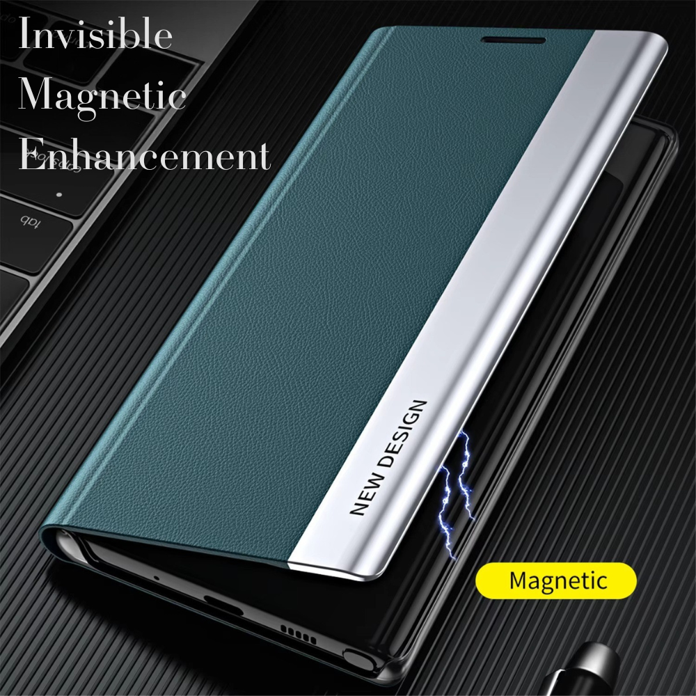 Premium iPhone Case Flip Wallet MagSafe Compatible Magnetic Shockproof Protective Cover Card Holder Stand Function Screen Protection Slim Design
