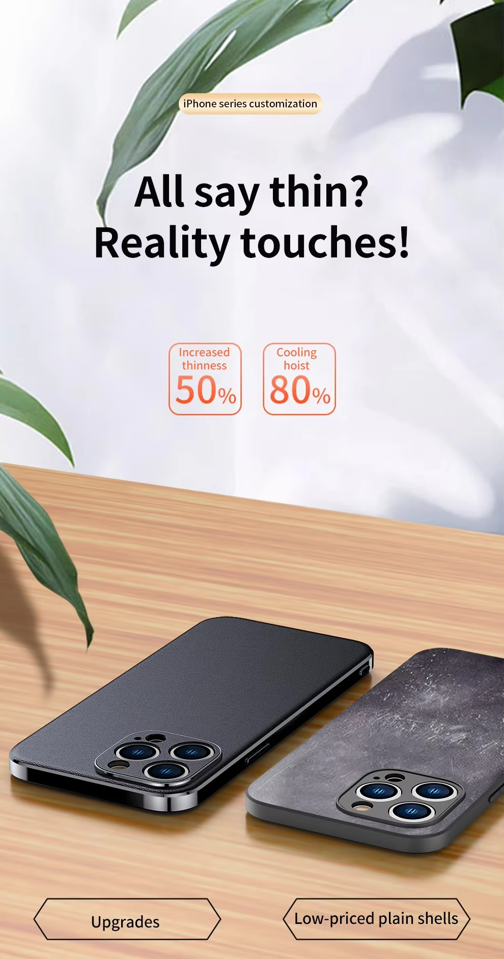 Premium iPhone Case Genuine Cowhide Leather Protective Cover Plating Frame Full Camera Lens Protection Shockproof TPU Edge Slim Durable Design