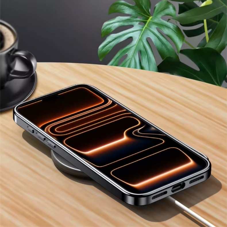 Premium iPhone Case Genuine Cowhide Leather Protective Cover Shockproof Frame Full Camera Lens Protection Anti Slip Matte Finish Slim Design