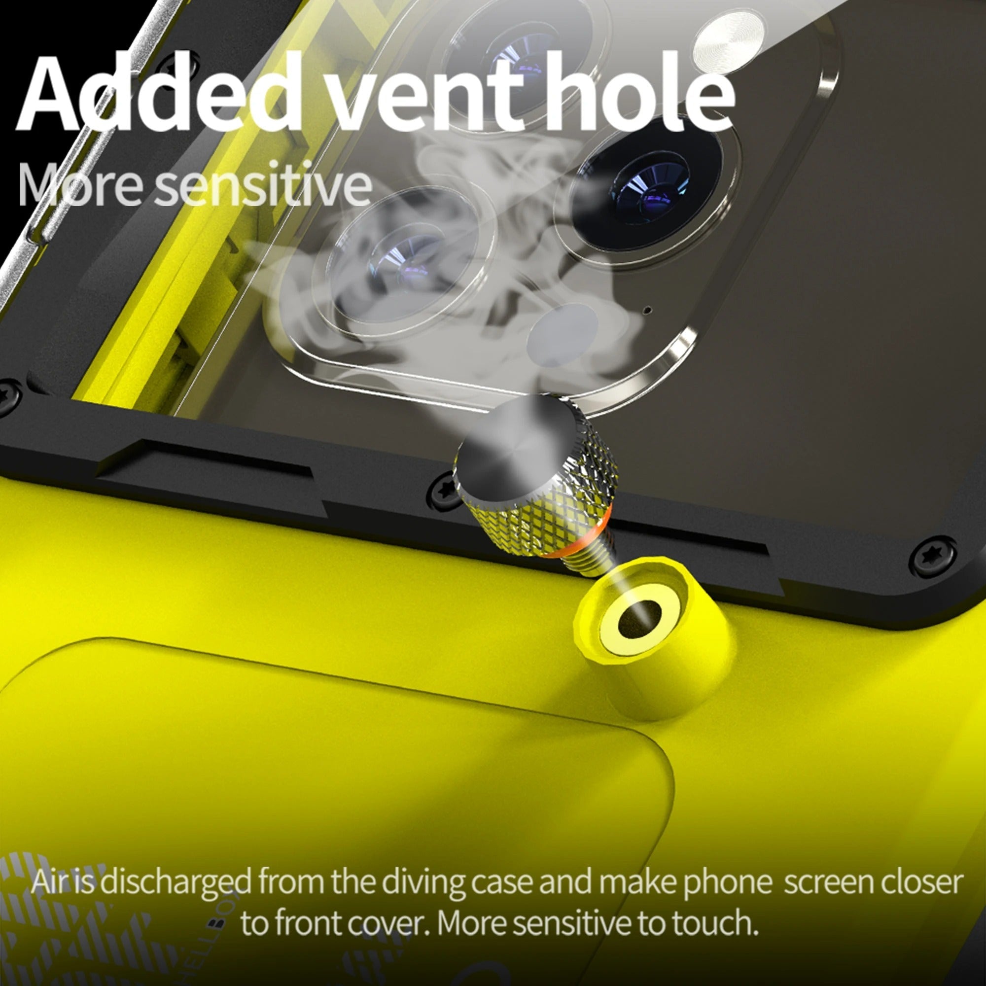 Premium iPhone Case IP68 Waterproof Protective Cover Full Body Shockproof Anti Scratch Seal 15m Underwater Protection Secure Lanyard Durable Design