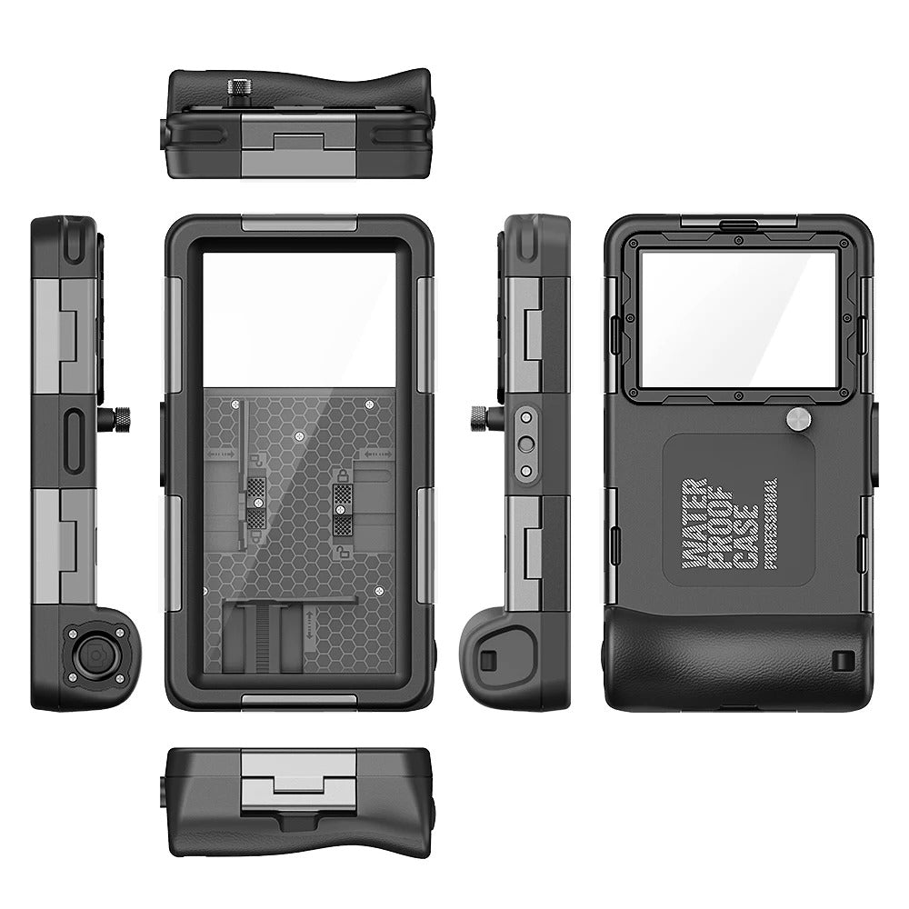 Premium iPhone Case IP68 Waterproof Protective Cover Full Body Shockproof Anti Scratch Seal 15m Underwater Protection Secure Lanyard Durable Design