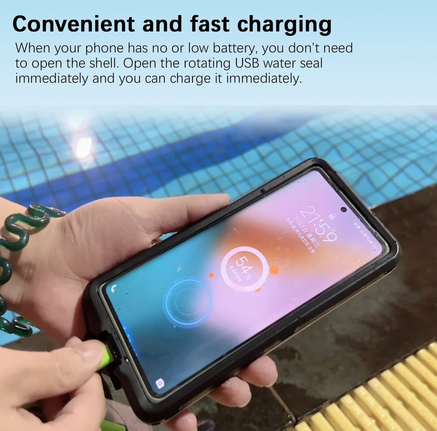 Premium iPhone Case IP68 Waterproof Protective Cover Full Body Shockproof Vacuum Seal System Underwater Protection Touchscreen Access Durable Design