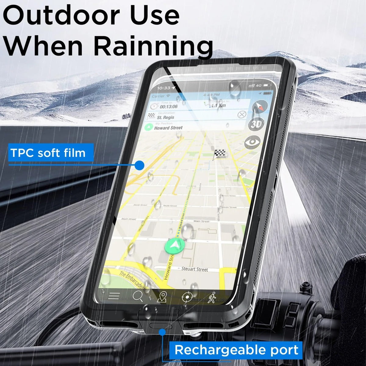 Premium iPhone Case IP68 Waterproof Protective Cover Full Body Shockproof Vacuum Seal System Underwater Protection Touchscreen Access Durable Design