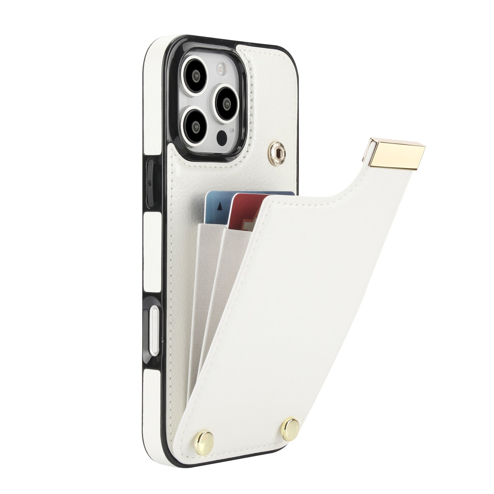 Premium iPhone Case Leather Wallet Flip Cover Card Holder Secure Pocket Magnetic Closure Shockproof Full Protection Slim Design