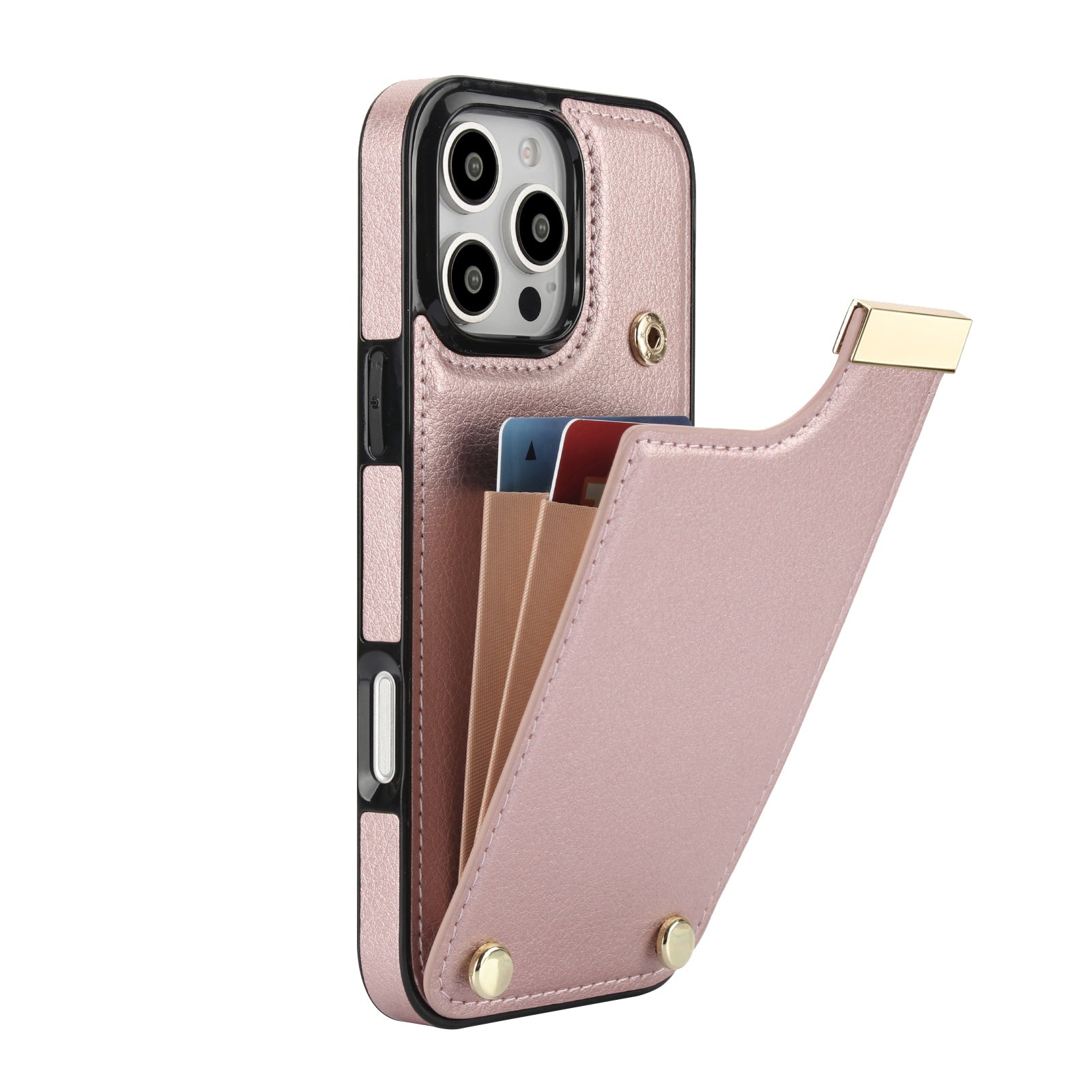 Premium iPhone Case Leather Wallet Flip Cover Card Holder Secure Pocket Magnetic Closure Shockproof Full Protection Slim Design