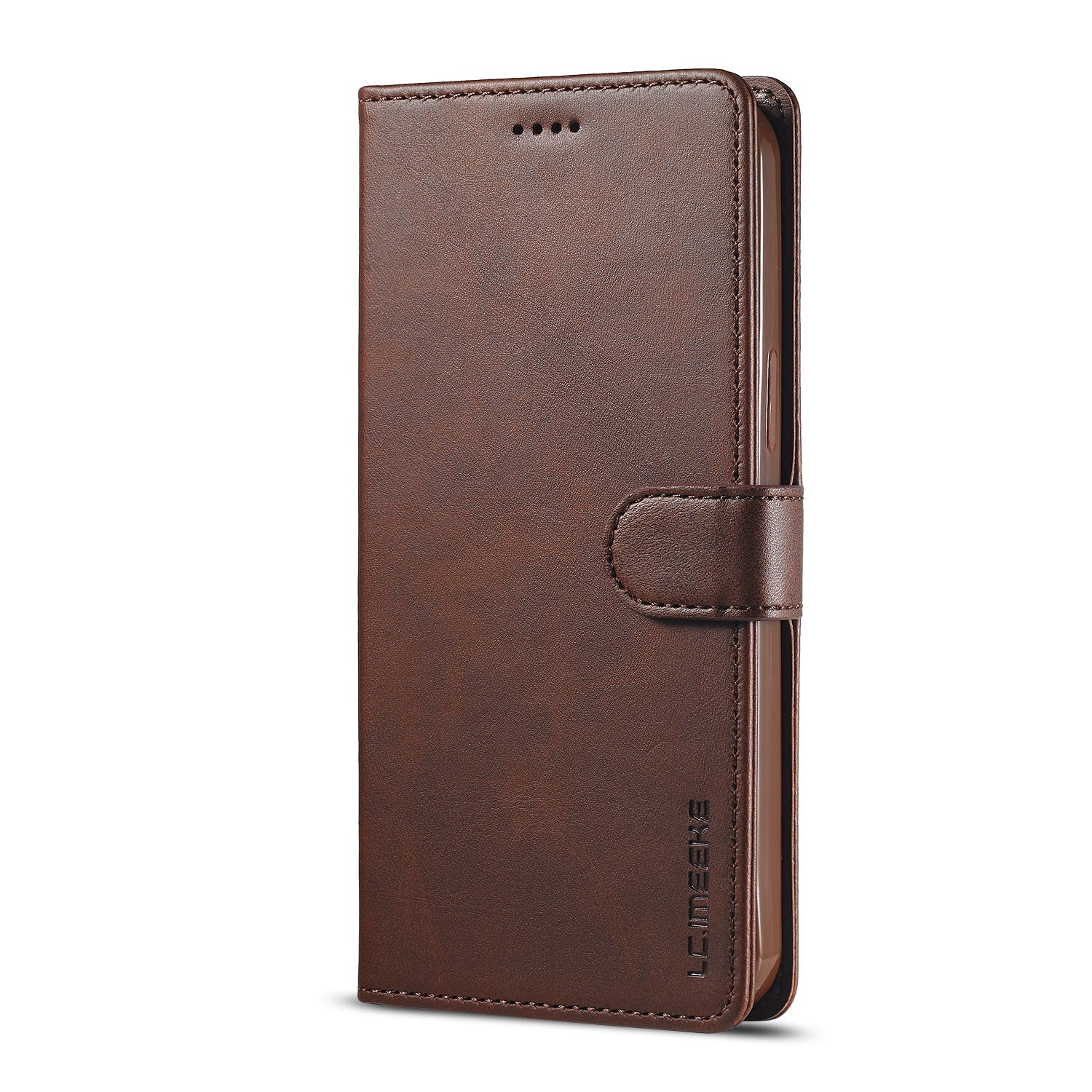 Premium iPhone Case Leather Wallet Flip Cover Card Slot Magnetic Closure Shockproof Protection Full Body Slim Elegant Design