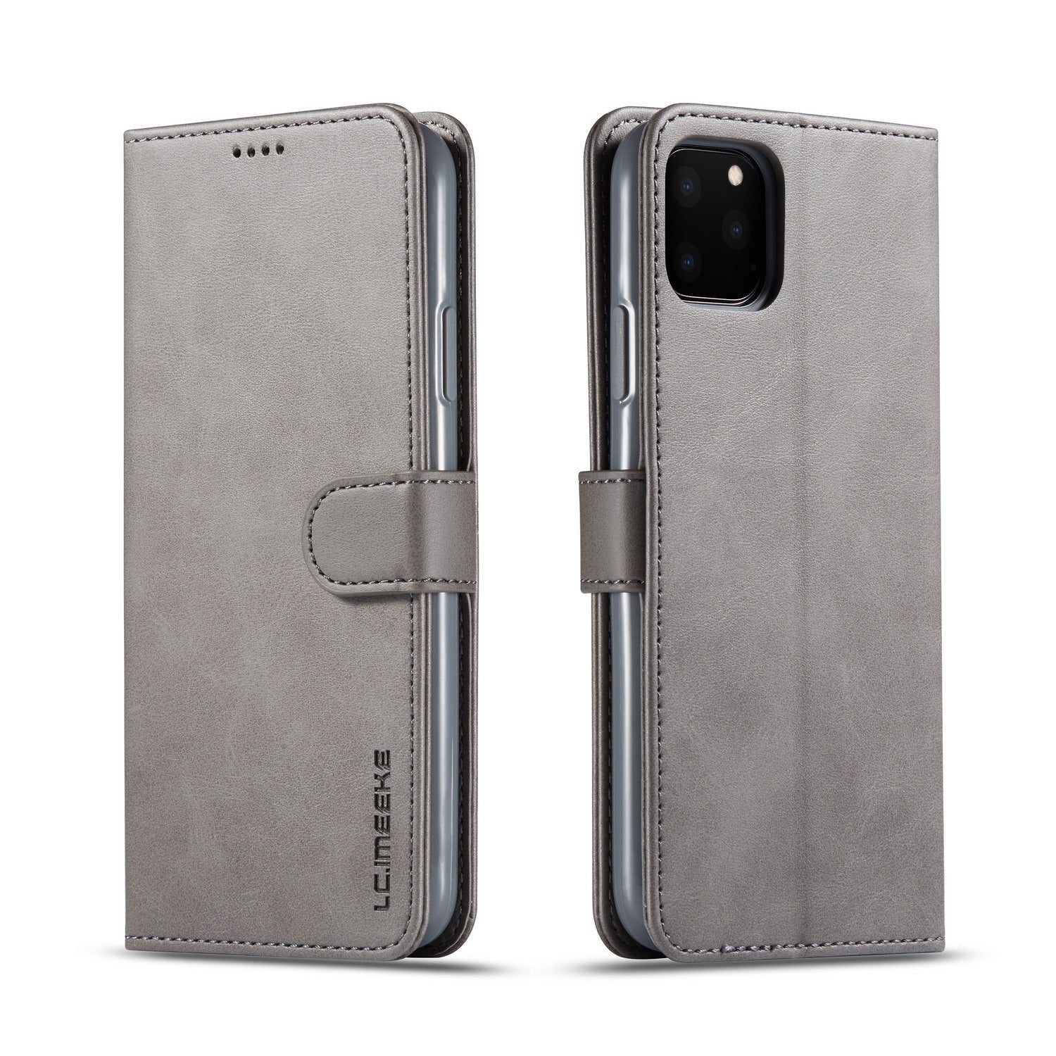 Premium iPhone Case Leather Wallet Flip Cover Card Slot Magnetic Closure Shockproof Protection Full Body Slim Elegant Design
