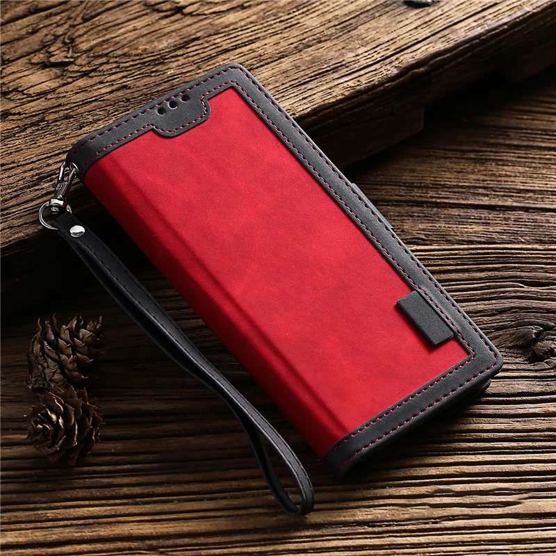 Premium iPhone Case Leather Wallet Flip Cover Card Slots Magnetic Closure Shockproof Protection Full Body Slim Elegant Design