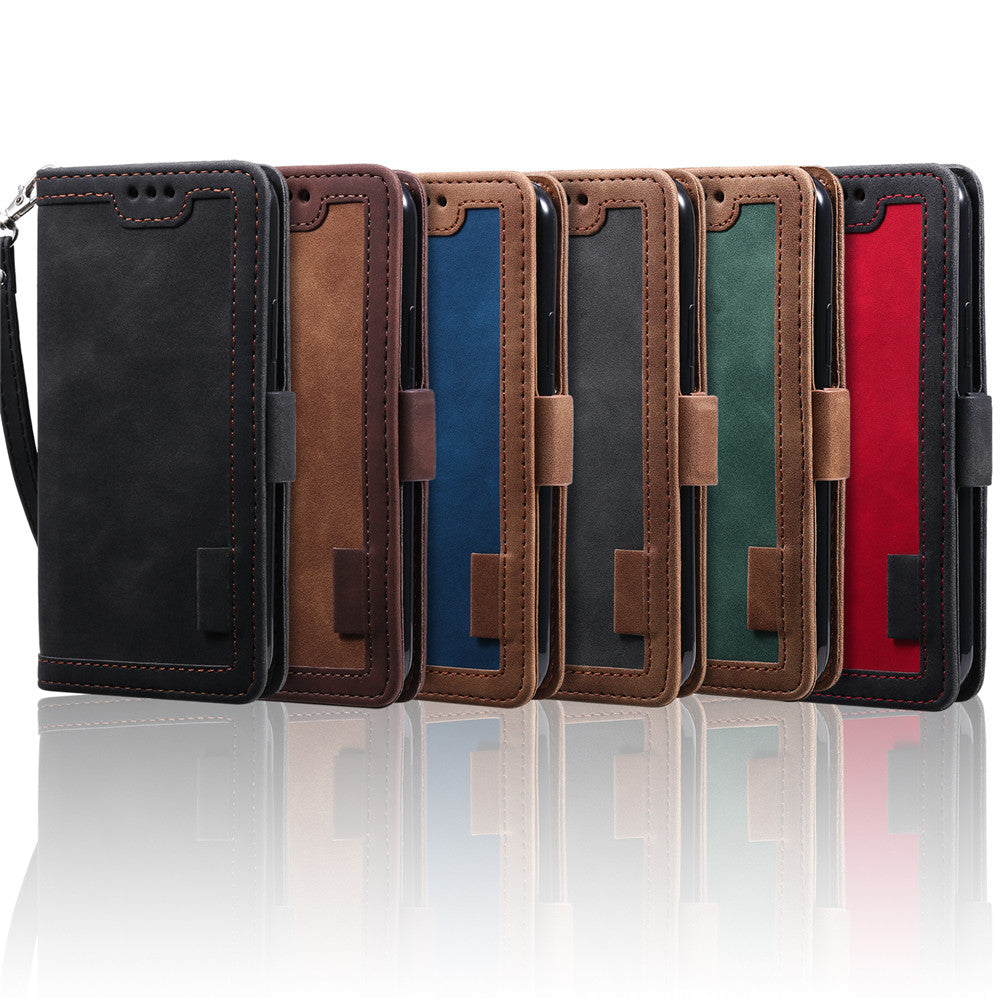 Premium iPhone Case Leather Wallet Flip Cover Card Slots Magnetic Closure Shockproof Protection Full Body Slim Elegant Design