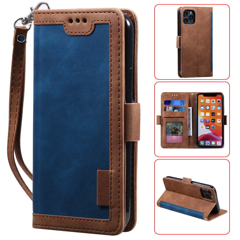 Premium iPhone Case Leather Wallet Flip Cover Card Slots Magnetic Closure Shockproof Protection Full Body Slim Elegant Design