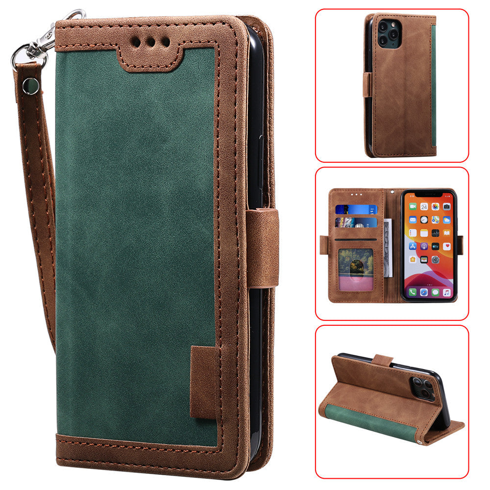 Premium iPhone Case Leather Wallet Flip Cover Card Slots Magnetic Closure Shockproof Protection Full Body Slim Elegant Design