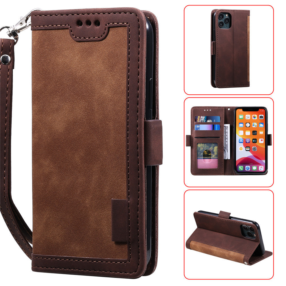 Premium iPhone Case Leather Wallet Flip Cover Card Slots Magnetic Closure Shockproof Protection Full Body Slim Elegant Design