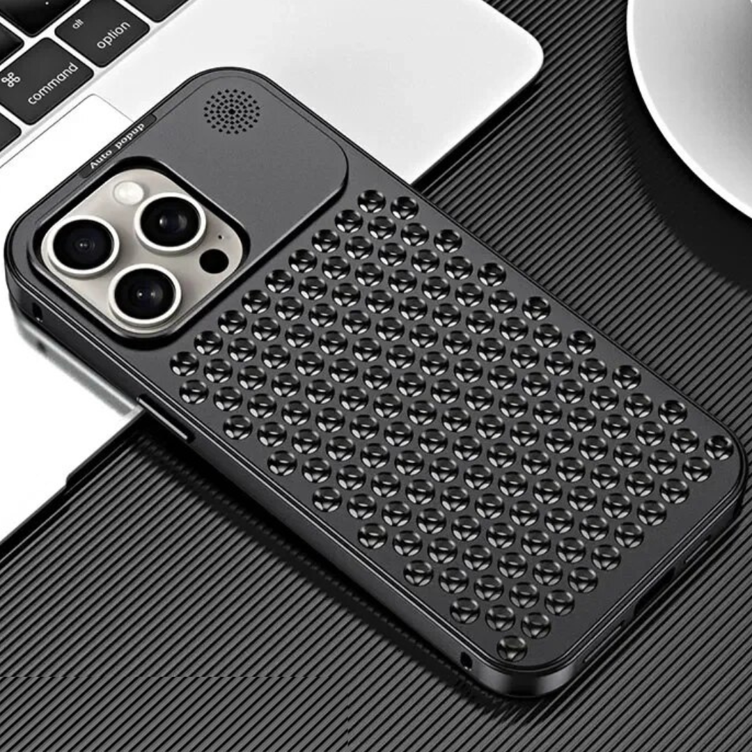 Premium iPhone Case MagSafe Compatible Aluminum Heat Dissipation Shockproof Protective Cover Metal Frame Camera Lens Protection Slim Design