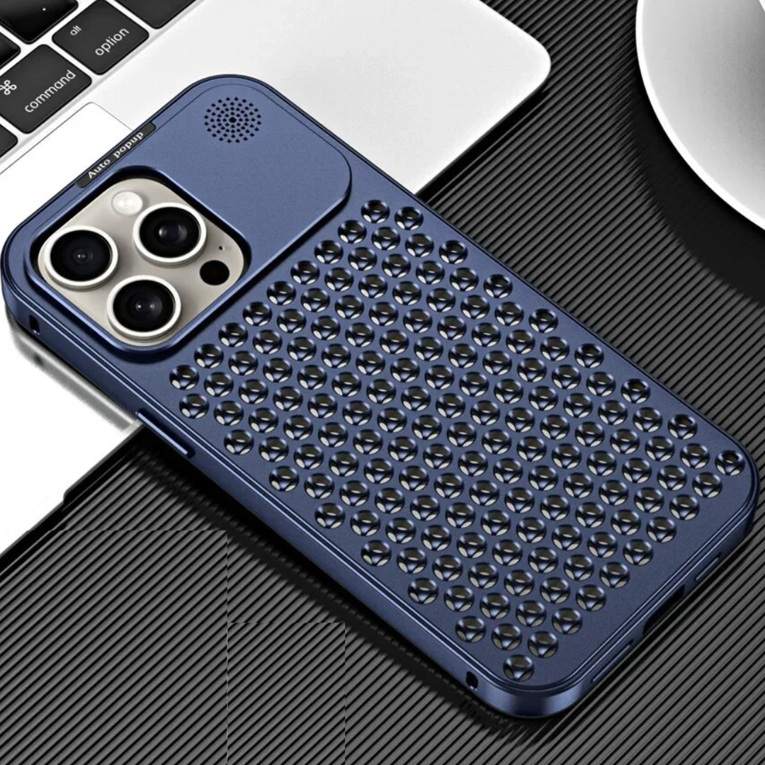 Premium iPhone Case MagSafe Compatible Aluminum Heat Dissipation Shockproof Protective Cover Metal Frame Camera Lens Protection Slim Design