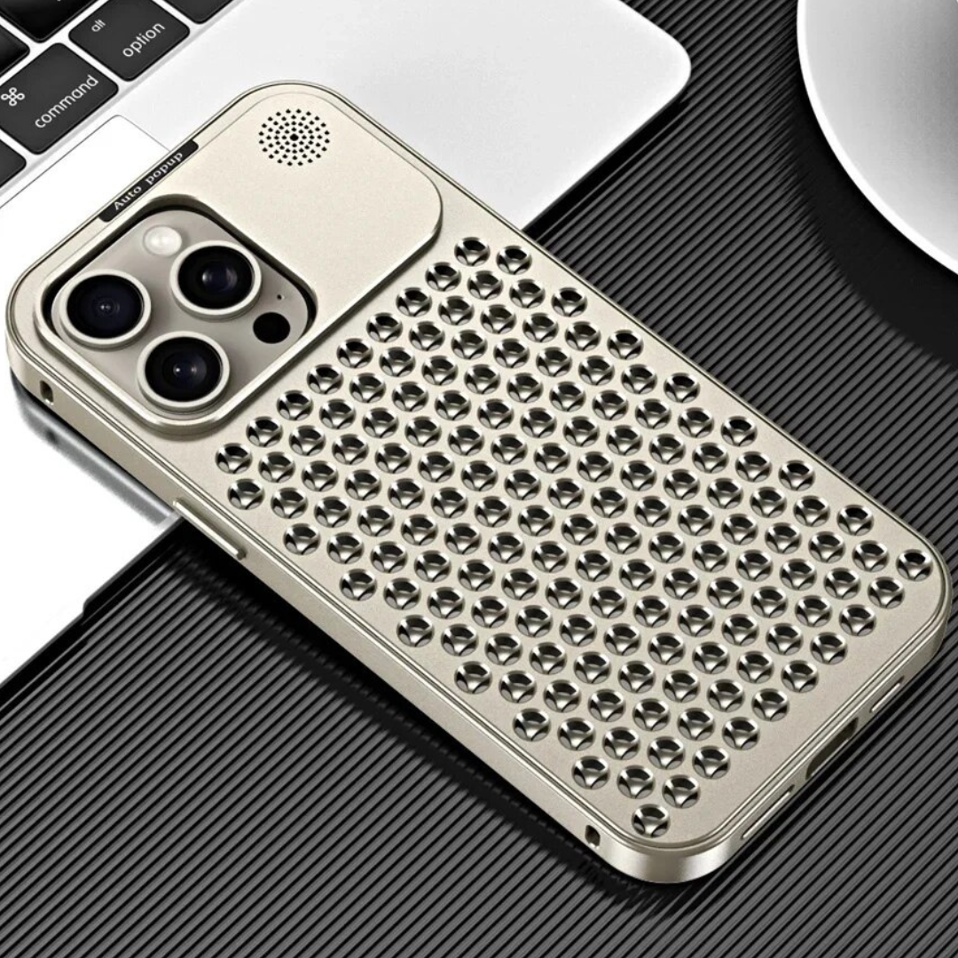 Premium iPhone Case MagSafe Compatible Aluminum Heat Dissipation Shockproof Protective Cover Metal Frame Camera Lens Protection Slim Design