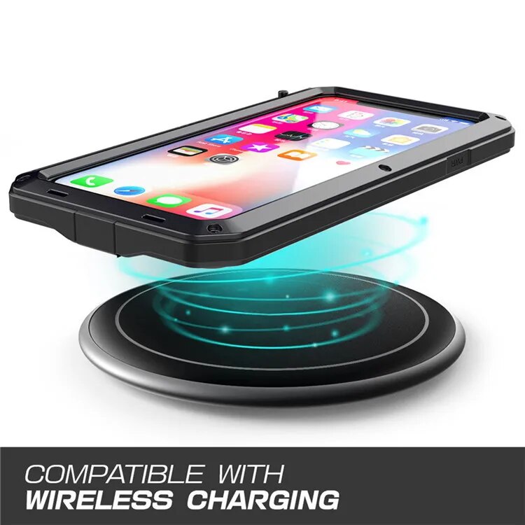 Premium iPhone Case MagSafe Compatible Aluminum Metal Frame Waterproof Shockproof Protective Cover Tempered Glass Screen Camera Lens Protection Full Body