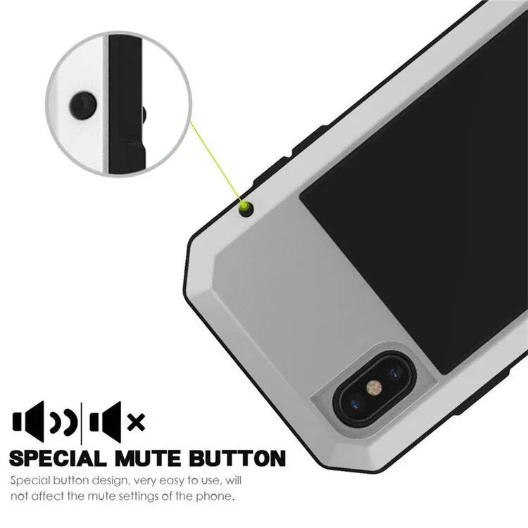 Premium iPhone Case MagSafe Compatible Aluminum Metal Frame Waterproof Shockproof Protective Cover Tempered Glass Screen Camera Lens Protection Full Body
