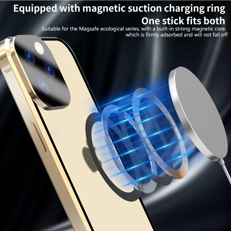 Premium iPhone Case MagSafe Compatible Double-Sided Tempered Glass Metal Frame Shockproof Protective Cover 360 Full Body Sealed Design Camera Lens Protection Slim Profile