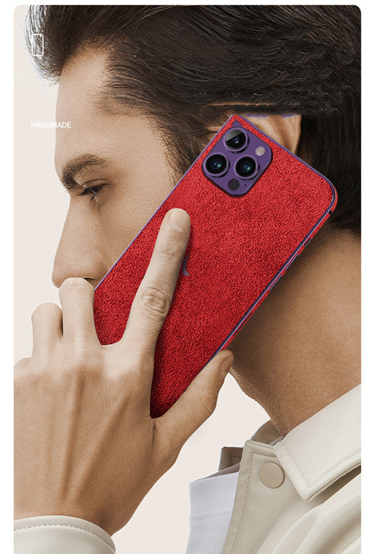 Premium iPhone Case MagSafe Compatible Genuine Leather Shockproof Protective Cover Strap Design Camera Lens Protection Slim Carry Strap