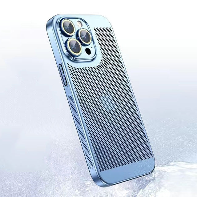 Premium iPhone Case MagSafe Compatible Honeycomb Texture Heat Dissipation Shockproof Protective Cover Camera Lens Protection Slim Design