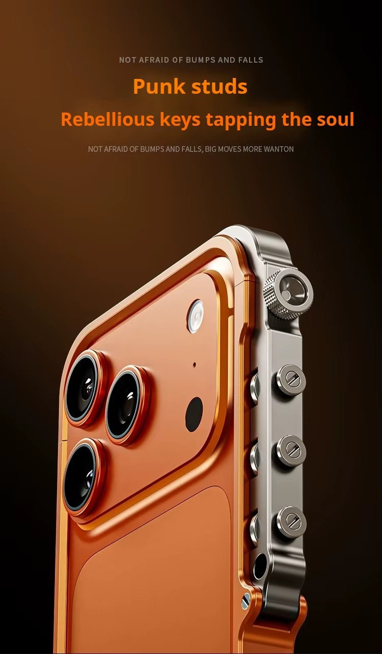 Premium iPhone Case MagSafe Compatible Magnetic Bumper Aluminum Alloy Frame Shockproof Protection Heat Dissipation Design Camera Lens Guard Slim Lightweight