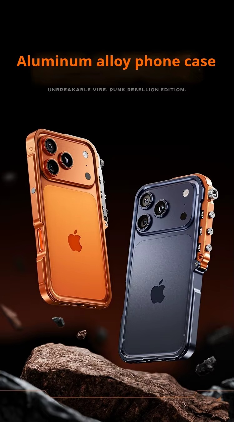 Premium iPhone Case MagSafe Compatible Magnetic Bumper Aluminum Alloy Frame Shockproof Protection Heat Dissipation Design Camera Lens Guard Slim Lightweight