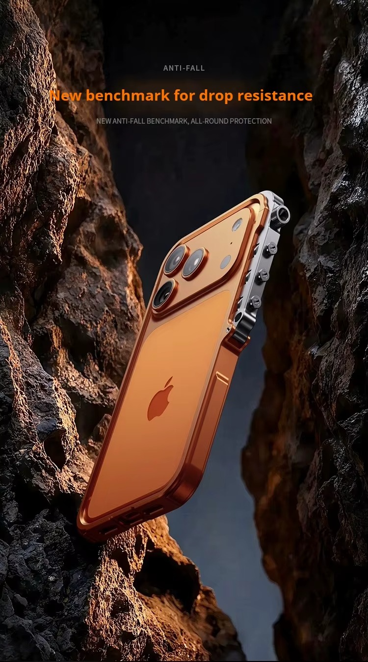 Premium iPhone Case MagSafe Compatible Magnetic Bumper Aluminum Alloy Frame Shockproof Protection Heat Dissipation Design Camera Lens Guard Slim Lightweight