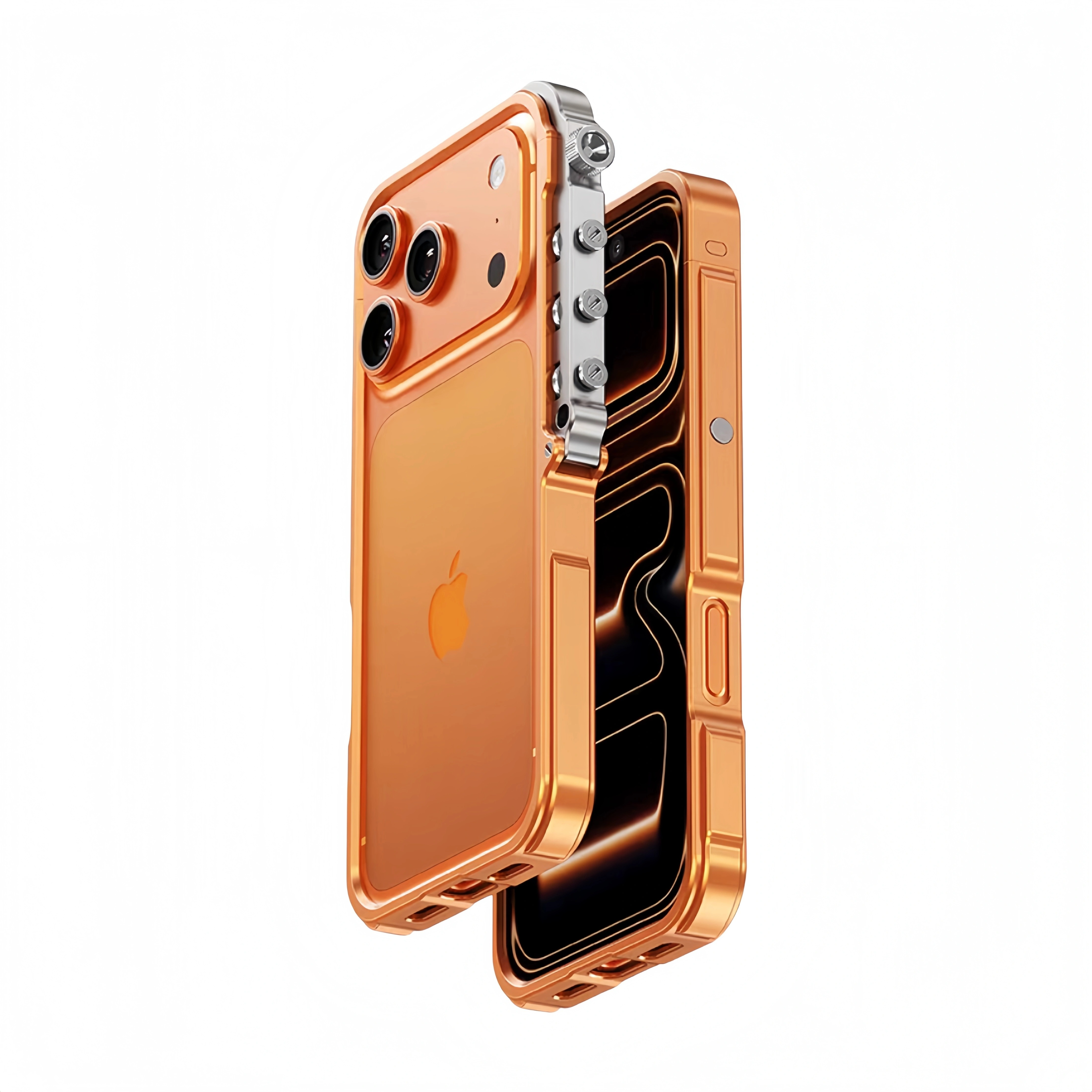 Premium iPhone Case MagSafe Compatible Magnetic Bumper Aluminum Alloy Frame Shockproof Protection Heat Dissipation Design Camera Lens Guard Slim Lightweight