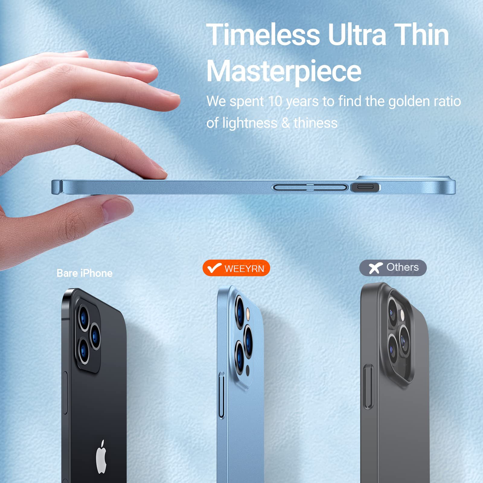 Premium iPhone Case MagSafe Compatible Magnetic Car Mount Matte Shockproof Protective Cover Ultra Thin Slim Design
